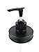Black Aluminum Soap Dispenser Lid Pump Insert kit Rust and Leakage Proof for Mason, Ball, Canning Jars, 1-pack (Regular Mouth)
