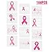 192PCS Breast Cancer Awareness Pink Ribbon Tattoos - Walk/Football Team/Run/Fundraising Giveaways Favors
