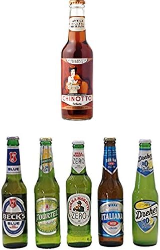 Non-alcoholic Beer Variety Pack - Includes Five Different Non-alcoholic Beers 33cl (11oz) + Polara Chinotto
