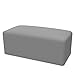 Easy-Going Stretch Ottoman Cover Folding Storage Stool Furniture Protector Soft Rectangle slipcover with Elastic Bottom (Ottoman X-Large,Light Grey)