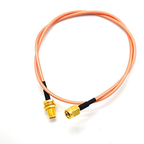 Padarsey 50cm FPV Antenna Extension Cable RP-SMA Male to RP-SMA Female Antenna Adapter