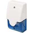 Seco-Larm SL-1312-SA/B Mini Strobe Siren, Blue Lens, Synchronized Piezo Siren and LED, Mounts in Single Gang Box or Surface Mount, High Impact Plastic Casing, Weatherproof