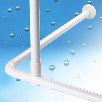 Tropik Home Ceiling Mount Bracket For Shower Curtain Rail Rod