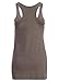 Womens Grey Bohemian Bull Skull Dreamcatcher Loose Fit Tank Top – Size Small