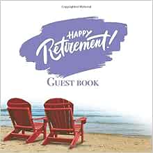 Amazon.com: Happy Retirement Guest Book: Happy Retirement Guest Book ...