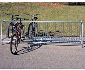 UltraPlay 10'L Portable Traditional Bike Rack, 20-Bike Capacity, Double Sided