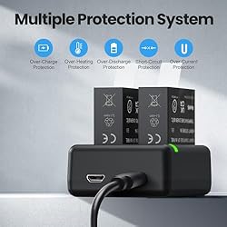 Topwowe 2 Packs Batteries 1800mAh for Insta 360 Ace