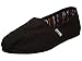 Toms Women's 10002472 Canvas Alpargata Flat, Black, 8 M US