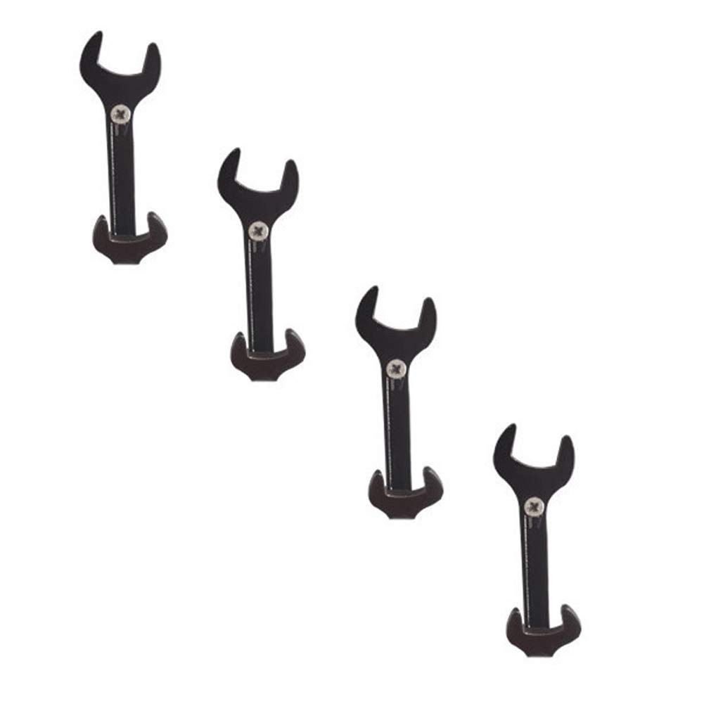 Photo 1 of 4pcs Vintage Wrench Shape Hooks, Black Wall Hooks for Bathroom Kitchen Home or Office Use for Hanging Clothes, Hats, Towels, Clothes, Keys and Other Miscellaneous Items