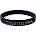 Body Candy Customizable Black Silicone Style 1 Stretch Personalized Message Bracelet
