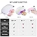SEXY MIX UV LED Nail Lamp - Portable Folding 24W Nail Dryer Light with Timer Setting Curing Gel Nail Polish
