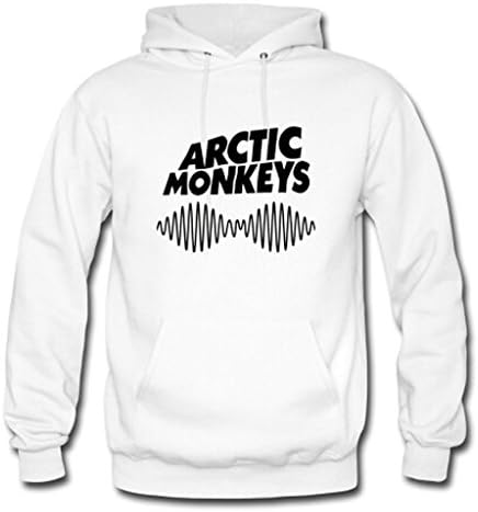 Soothing Men's and Women's Unisex Custom Arctic Monkeys Classic Hoodie M White
