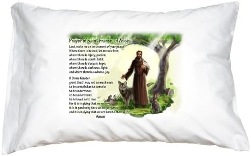 Catholic Prayer Pillowcase - Saint Francis of Assisi