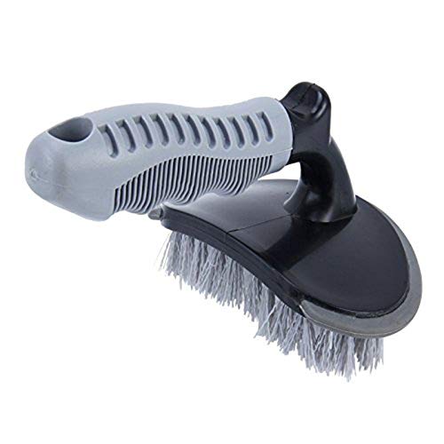 Aochol Car Wheel Cleaning Brush,2pcs Nylon Soft Handle Wheel Bone Steel Wire Brush Set Tool, Rim Cleaner for Car,Motorcycle or Bicycle,Rust Cleaning and Maintenance Brush.