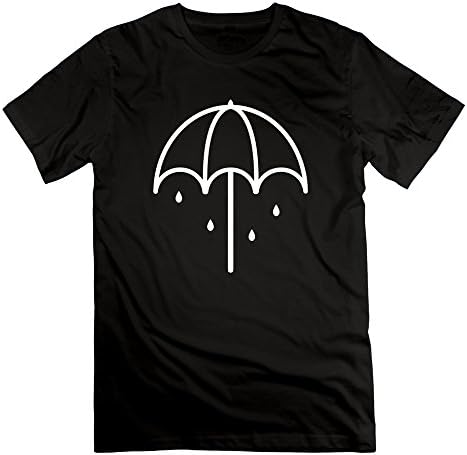 WYKY Mens Bring Me The Horizon BMTH Umbrella Logo Black Short Slev Tee Tshirt