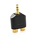 Cable Matters 5-Pack Gold Plated 3.5mm Stereo to 2-RCA Male to Female Adapter