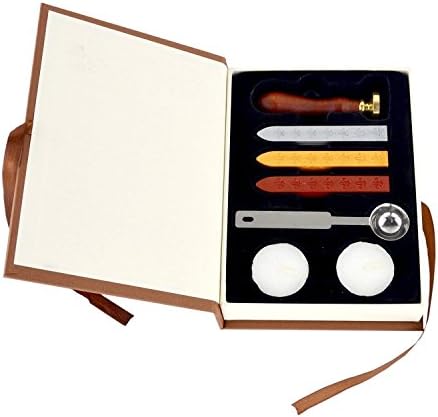 Yoheox Harry Potter Wax Seal Stamp Hogwarts School Badge Sealing Wax Sticks Melting Spoons Candles Set for Birthday Wedding Invitation