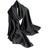 Samiwey Long Silk Feeling Satin Scarf Smooth Lightweight Sunscreen Satin Shawls Wrap Headscarf for Women
