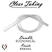 LeLuv Clear Hose and 1/4 inch Barbed Male Fitting for Vacuum Pumps 24 inch Length Collapse-Resistant