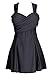 Wantdo Women's Crossover Solid Swimdress Skirted Bottom Swimsuit