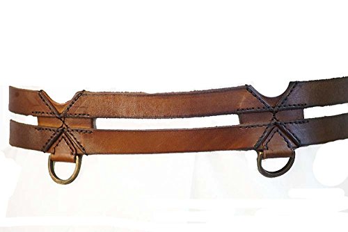 Medieval-LARP-Reenactment-Viking-Battle Read-Cosplay-Pirate-Sca LEATHER TWIN BELT