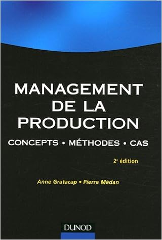 RÃ©sultat de recherche d'images pour "Management de la production concepts â¢ mÃ©thodes â¢ cas"