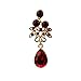 Hemlock Women Bohemia Jewelry Pendant Dance Necklace PartyEarrings (Red2)