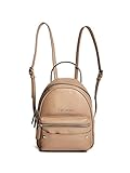 G by GUESS Women's Brea Silver-Tone Front Zip D-Ring Backpack