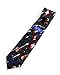 Parquet Mens Electric Bass Guitar Music Necktie - Black - One Size Neck Tie