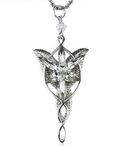 Lord of the rings evenstar pendent necklace (silver) m. by precia…