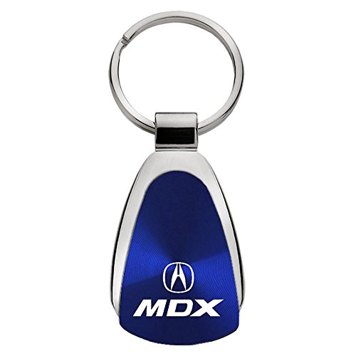 Keychain & Keyring with Acura MDX Logo - Blue Tear Drop