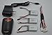 Blomiky 7.4V 350mAH 3 Battery and Power adapter for MJX X401H X401H-V2 RC Quadcopter Drone X401H Battery 3 Pack