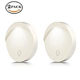 2-Pack Motion Sensor Light,Zestrend Battery-Powered Stick Anywhere Motion-Sensing Activated LED Wall Sconce Night Light, Auto On/Off for Hallway, Pathway, Staircase,Wall, Bedroom.(White)