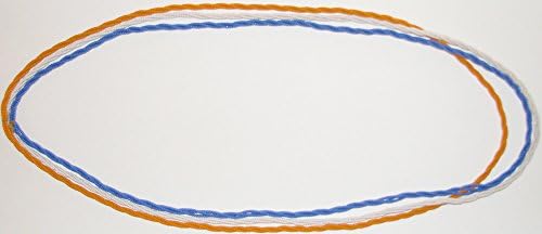 Maasai Light Blue White and Orange Necklace Set