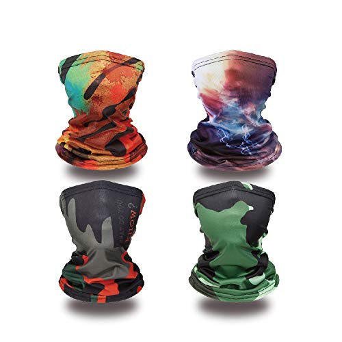 Niños Cuello Polainas Camo Deportes Cuello Polainas Bandana Cara Boca Cubierta Bufanda Pasamontañas