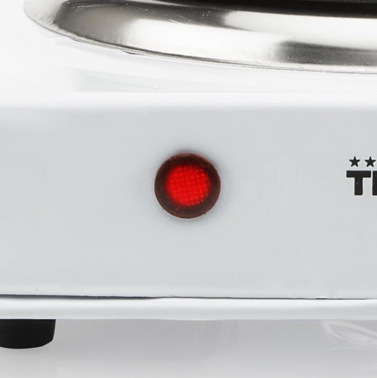 Placa elétrica portátil tristar kp-6185, 1000 w, branca