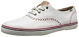 Keds Women's Champion Pennant Baseball Fashion Sneaker,White Leather,6 M US US