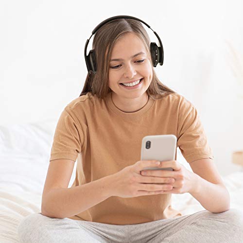 Bluetooth Headphones Wireless, yusonic Foldable Wireless and Wired Stereo Headset Built in Mic for Cell Phones, TV, PC. (Black)