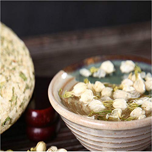 200g (0.44LB) Tè al gelsomino secco Bud Fiore Tè Verde Pu-erh Torta del tè Fioritura tisana tè profumato Tè floreale Tè… - immagine 5