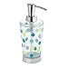 InterDesign Glee Soap & Lotion Dispenser Pump for Bathroom Vanities - Rain