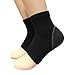 acebone Beauty Spa Moisturizing Gel Heel Socks for Dry Hard Cracked Skin - One Size - Comfortable Fit - Black