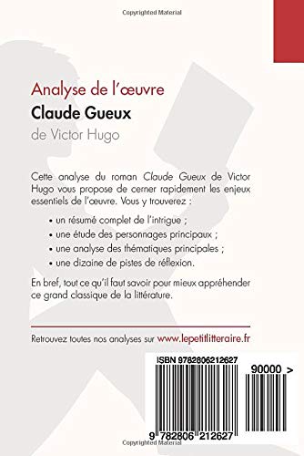 Claude Gueux De Victor Hugo Analyse De L Oeuvre Comprendre La Litterature Avec Lepetitlitteraire Fr Amazon Fr Sculier Ivan Livres