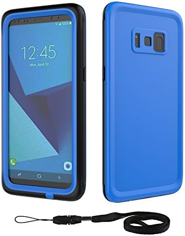 For Samsung Galaxy S8 5.8 Inch, Waterproof Case Sealed from Dirt + Dust, Survives Drops from 6.6 feet / 2 meters, Closed to Snow + Ice Protective Cover (Blue)