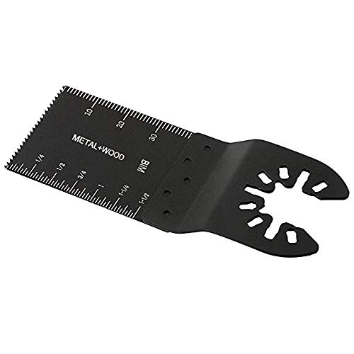 50 Pack Bi-Metal Wood/Metal Professional Oscillating Multi Tool Quick Release Saw Blades for Fein Multimaster, Dremel Multi-Max, Dewalt, Craftsman, Ridgid, Makita, Milwaukee, Rockwell (50pcs Bi-Metal)