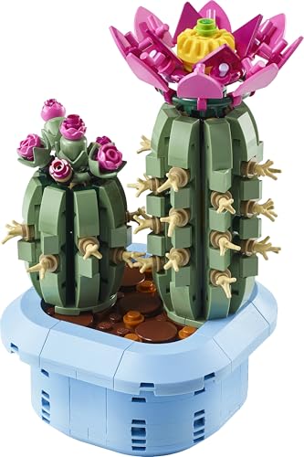 LEGO Botanicals Blühender Kaktus - Set mit Kunstpflanze mit 2 Kakteen & künstlichen Blüten - DIY Deko - Geschenkidee zum Geburtstag für Mädchen ab 9 Jahren & Erwachsene Pflanzenliebhaber - 11509 10