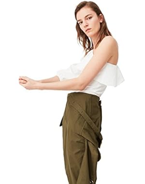 Mango Women's Asymmetric Poplin Bouse