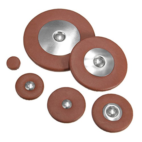 Alto Saxophone Leather Pads Set 25Pcs/Set 8.5mm-46mm Professional Alto Saxophone Leather Pads Woodwind Accessory