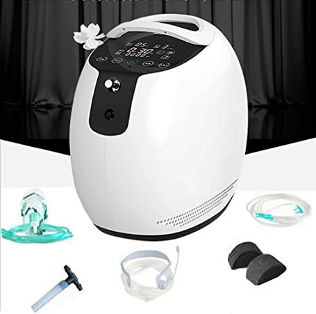 XuQinQin Oxygen Concentrator - LED Oxygen Concentrator Generator Portable Atomizing Output Oxygen Machine Air Flow 1-5L/Min Home Air Purifier with Remote Control Oxygen Generator