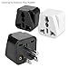 BoxWave Universal to American Outlet Plug Adapter - with Ground Pin – Plug Outlet Adapter to USA with 3rd Grounding Pin- Great for Traveling! (White)