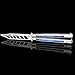 CIMA Butterfly Knife Practice Folding Balisong Dull Pocket Trainer Tool (blue)